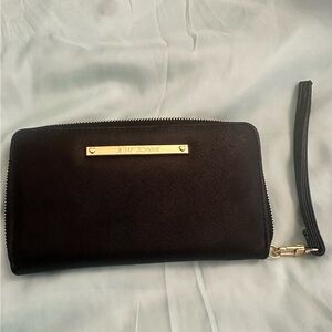 Great like new black Betsey Johnson wristlet wallet